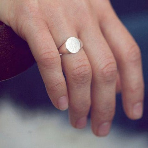 signet Ring with Initial Alphabet