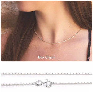 Box chain for name necklaces 