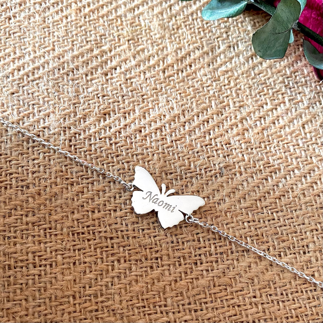 Butterfly design Bracelet with name