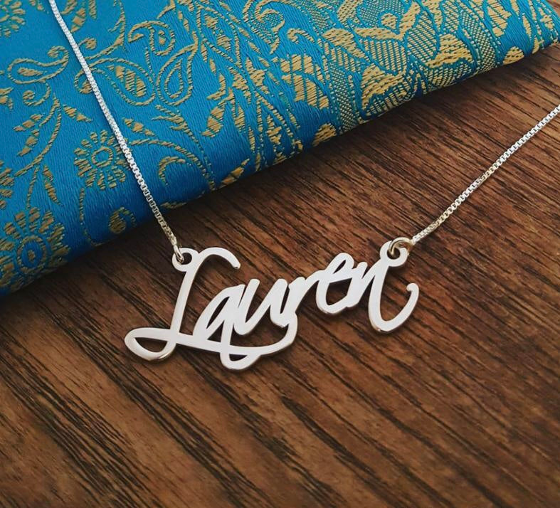 customised Stylish Fonts Name Necklace