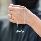 Name necklace with Pearl