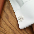 Arabic initials cufflinks in calligraphy in Dubai Sharjah Alain