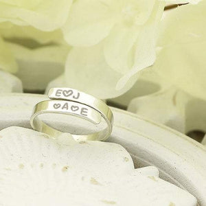 custom made Ring with 2 Names Engraving