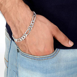 Pure 925 Silver Men Bracelet 