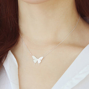 Butterfly Necklace with Name Engraving