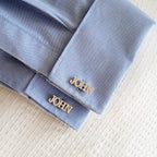 Personalized Name Cufflinks in silver Dubai Abu Dhabi