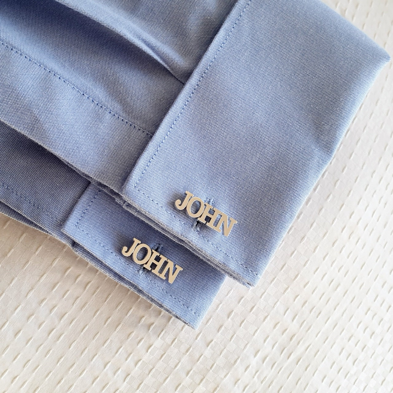 Personalized Name Cufflinks in silver Dubai Abu Dhabi