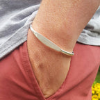 Personalized Torque Bracelet with Engraving