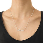Heart Beat Name Necklace