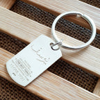 Key ring with arabic name and custom texts in dubai abudhabi