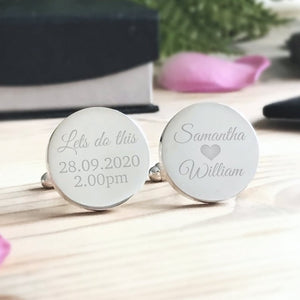 Customized Cufflinks with Engraving