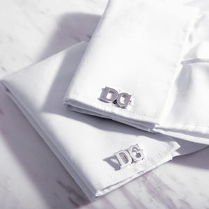 Gift For Him Customized initials cufflinks Dubai Sharjah Abudhabi