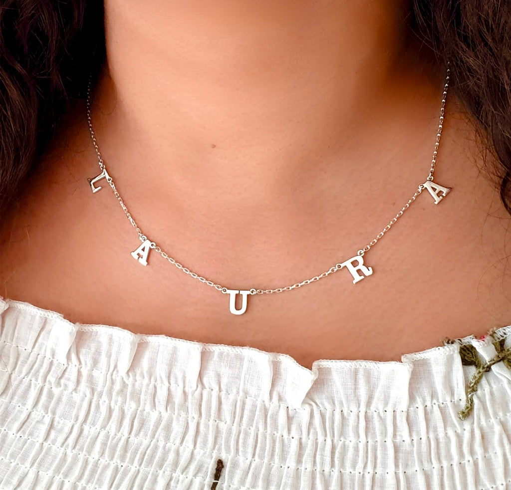 Personalized charm Name Necklace in Dubai Abudhabi sharjah