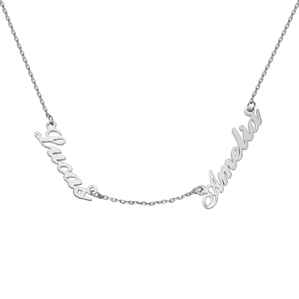 Personalized Necklace with 2 Names-Necklaces by Samaa
