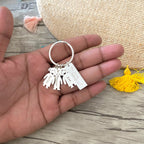 Family key ring with kids charms