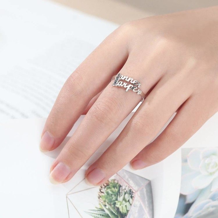 customised Name Ring with 2 Names