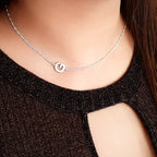 Personalized Sideways Initial Necklace In dubai abudhabi